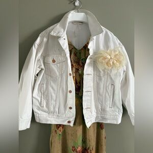 Free People White Denim Jacket